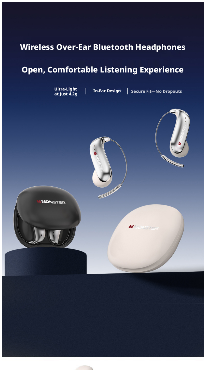 MONSTER C01 Açık Kulak Kancalı - Wired Earphone Lightning incelemesi ve fiyatı