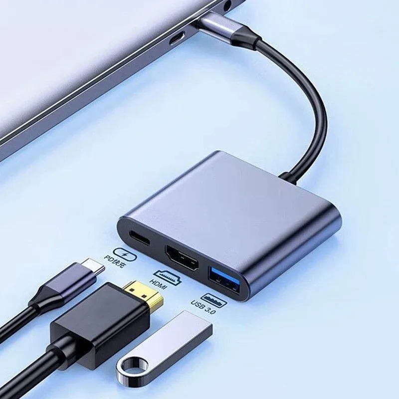 USB C HUB 3in1 Tip C 3.0 - HDM - Usb Hub Type C incelemesi ve fiyatı