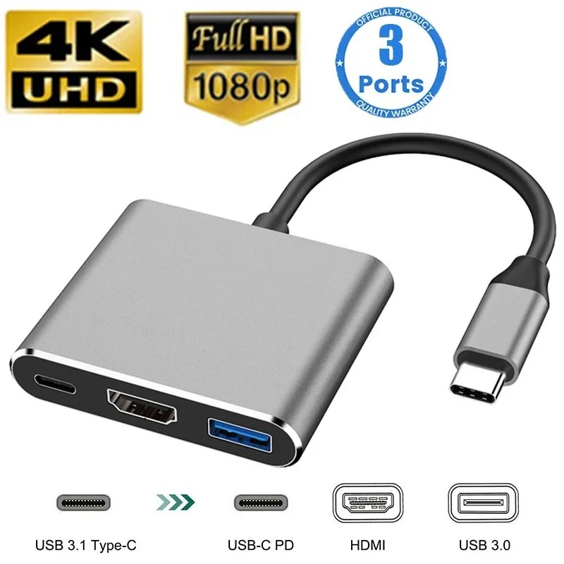 USB C HUB 3in1 Tip C 3.0 - HDM - Usb Hub Type C incelemesi ve fiyatı