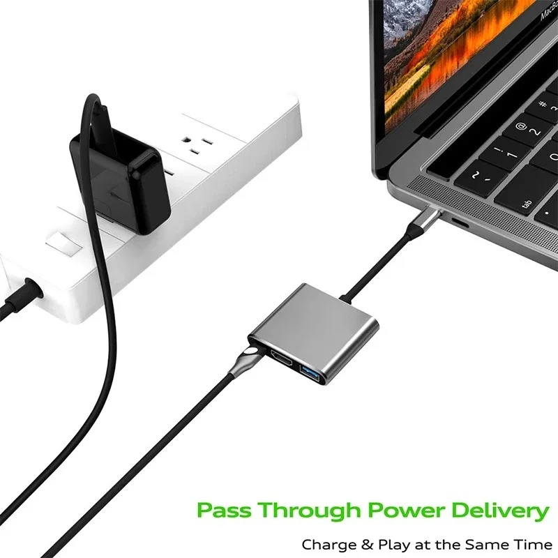 USB C HUB 3in1 Tip C 3.0 - HDM - Usb Hub Type C incelemesi ve fiyatı